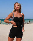 Cobalto - Tankini set met geplooide zwemshorts