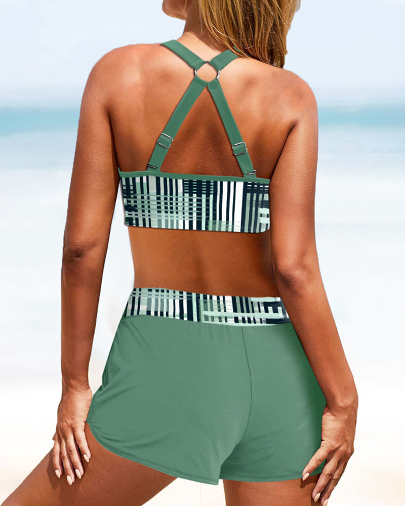 Lavinia | Hoge Taille Ribbet Bikini