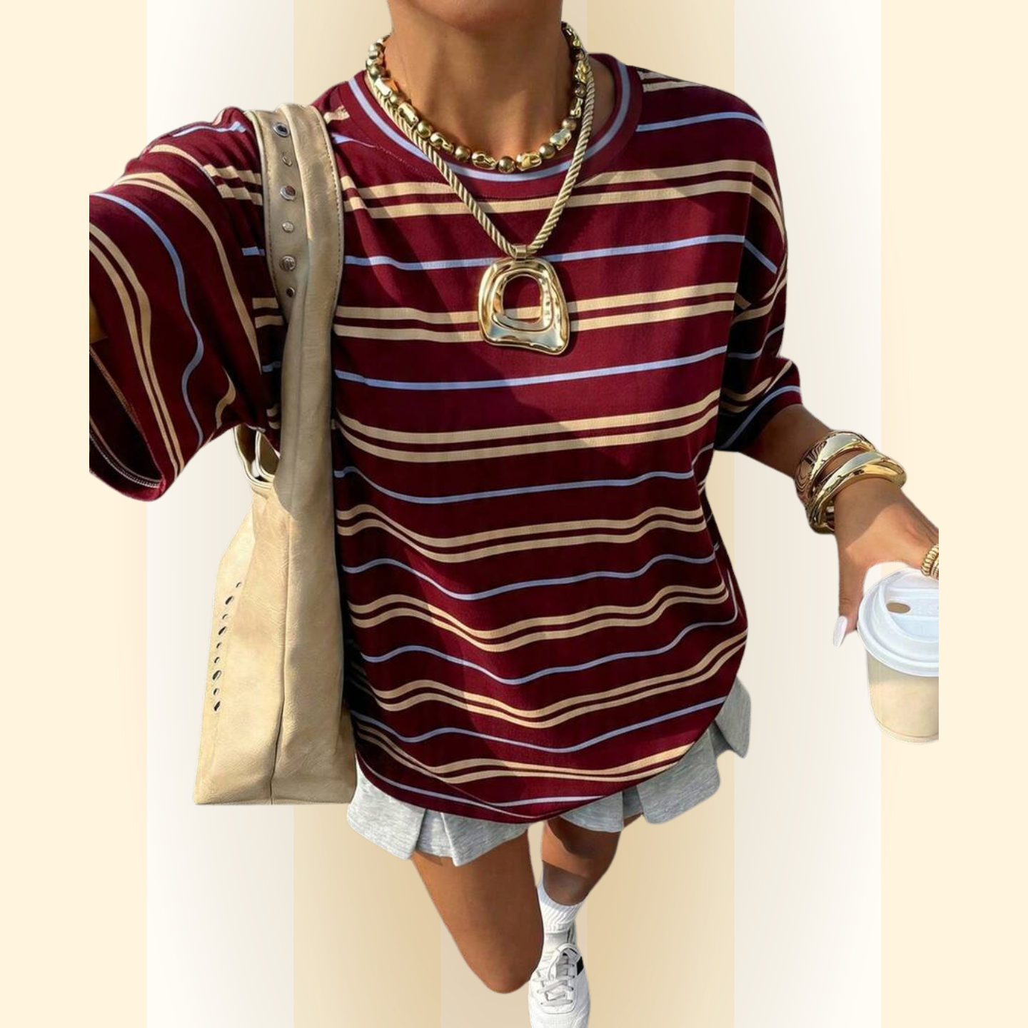 Alenya | Comfortabel t-shirt met strepen