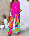 Ovelynra™ | Mouwloze top en wijde broek