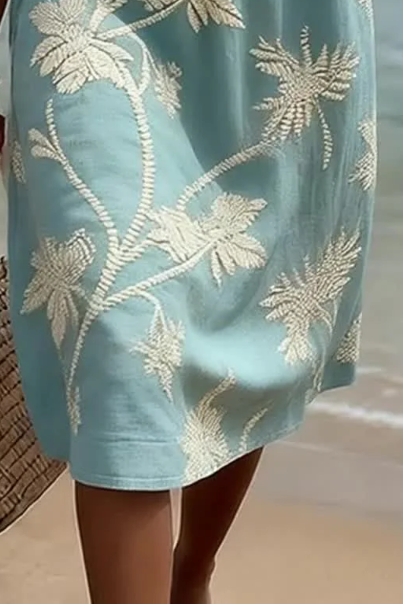 Camilla | Elegante Bloemen Midi Jurk
