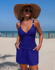 Harper - Gerimpeld tankini set met zakken