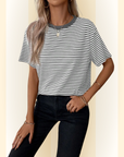 Virella | Regular Fit Casual T-shirt met Strepen
