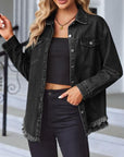 Zafelle | Casual denimjas met robuuste details en fijne pasvorm