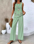 Ovelynra™ | Mouwloze top en wijde broek