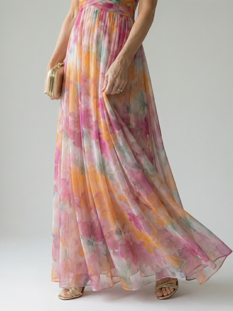 Gemma | Zachte Wrap Lange Jurk