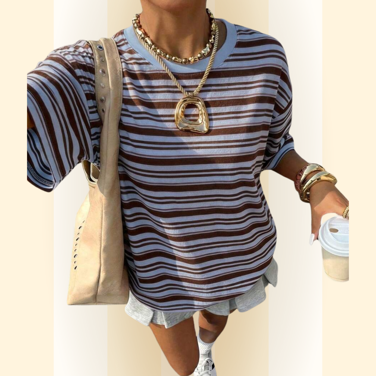 Alenya | Comfortabel t-shirt met strepen