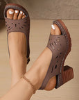Kiara™ | Sandalen met sleehak