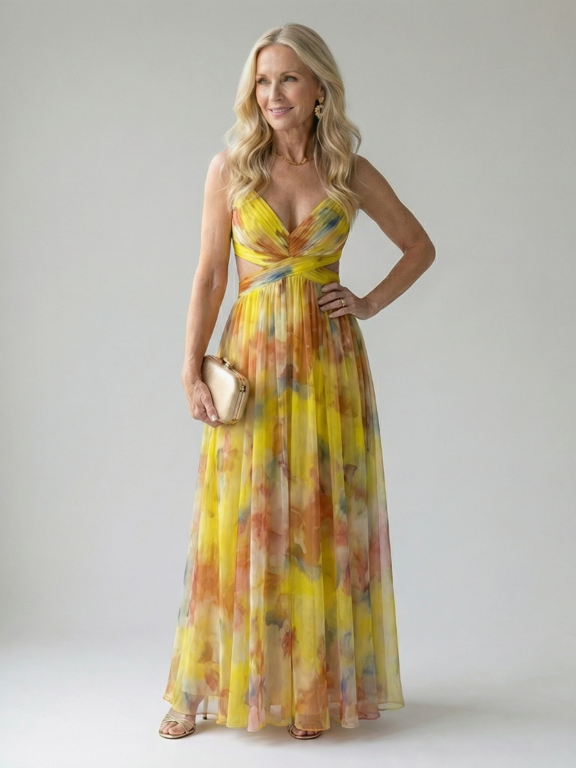Gemma | Zachte Wrap Lange Jurk
