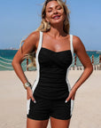 Cobalto - Tankini set met geplooide zwemshorts