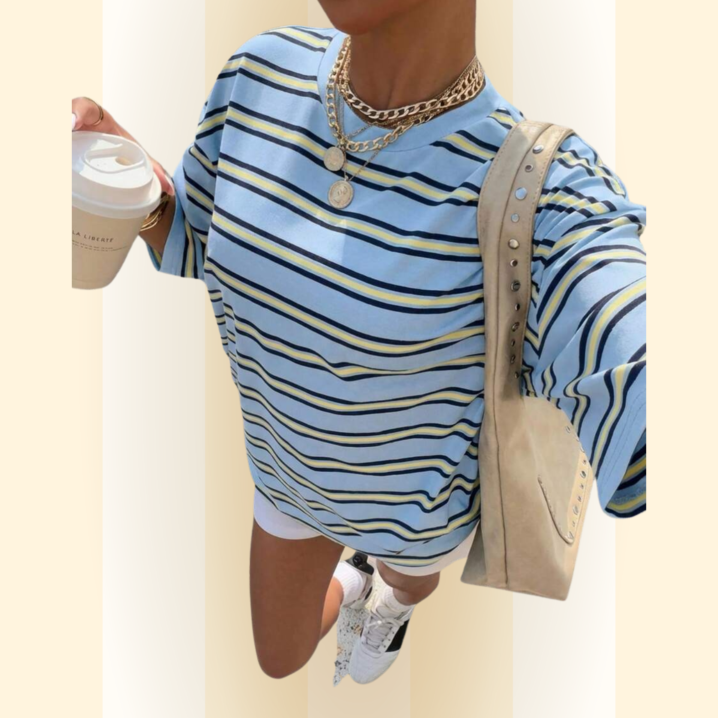 Alenya | Comfortabel t-shirt met strepen