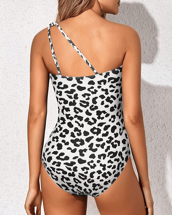 Grace - One-Shoulder Badpak | Trendy asymmetrisch ontwerp met flatterende plooien