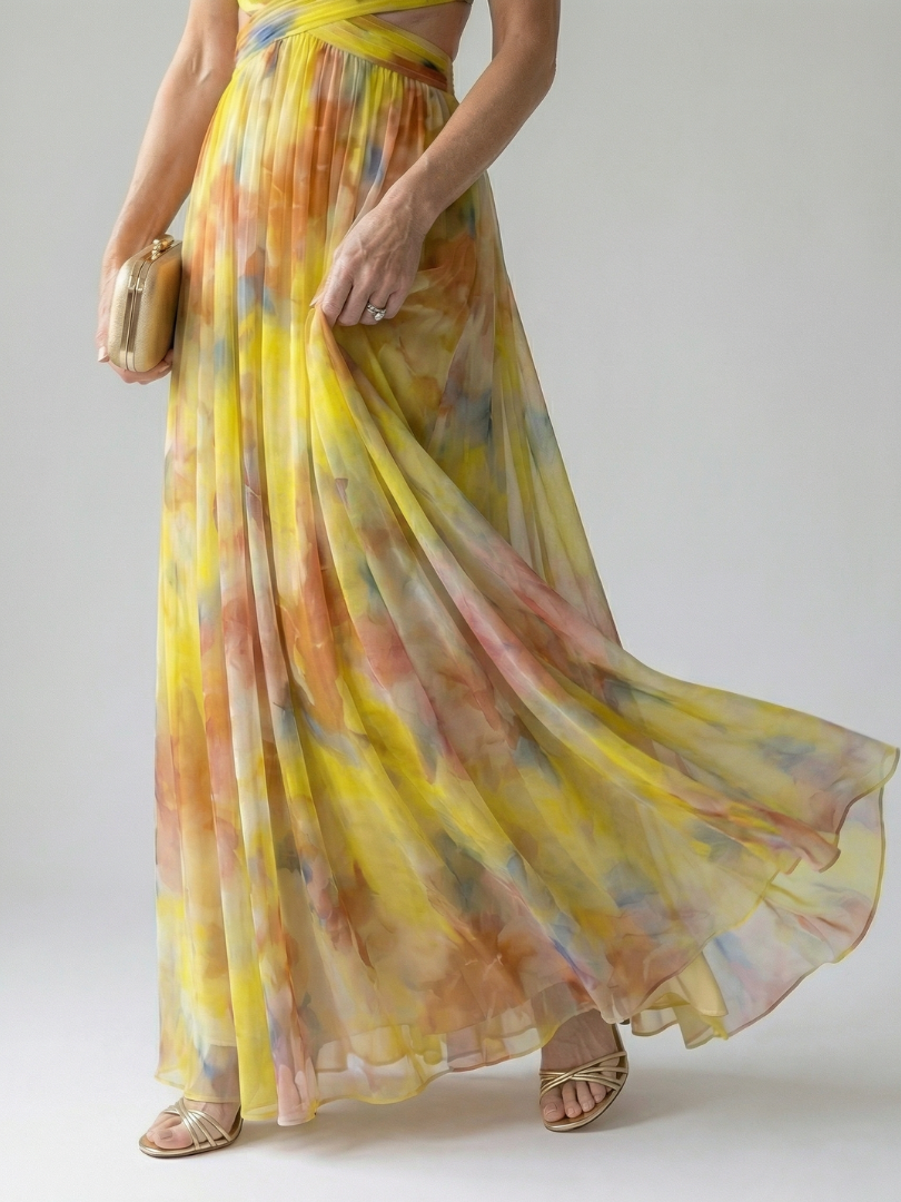 Gemma | Zachte Wrap Lange Jurk
