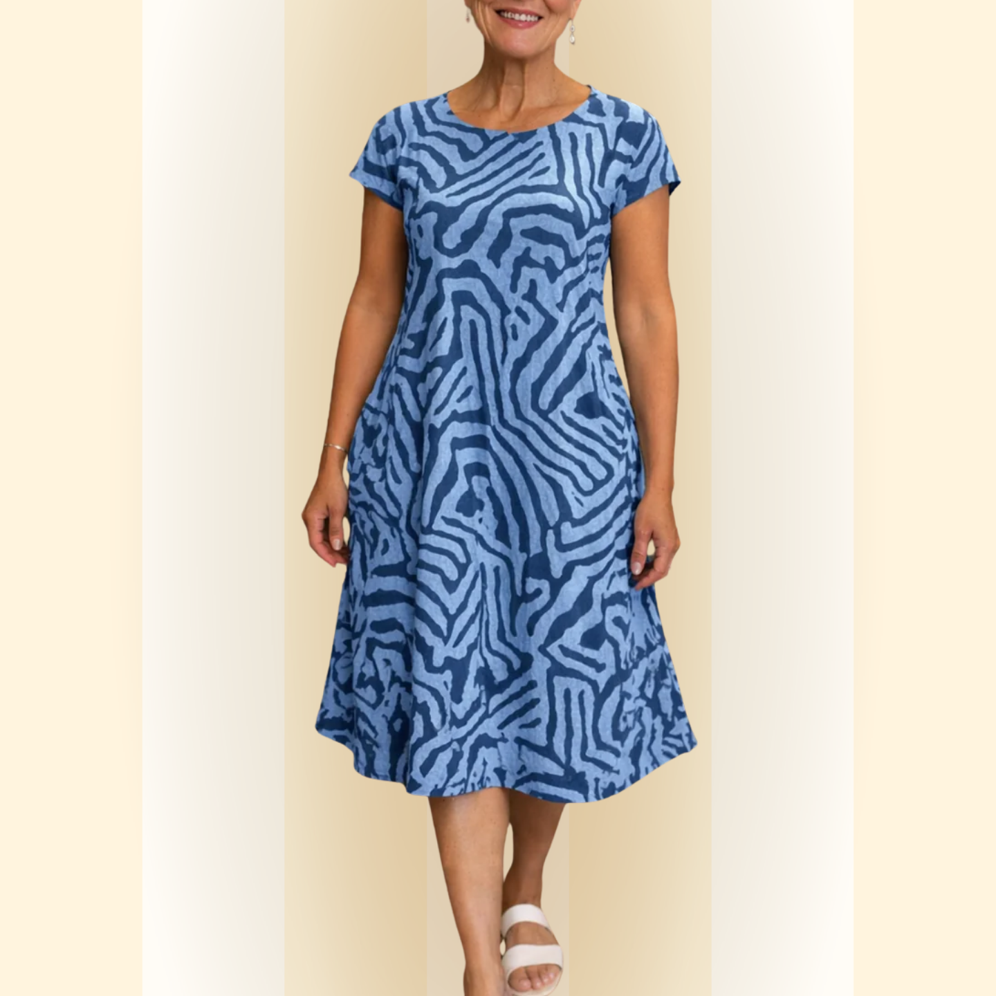 Chiara | Linnen Zomer Midi Jurk