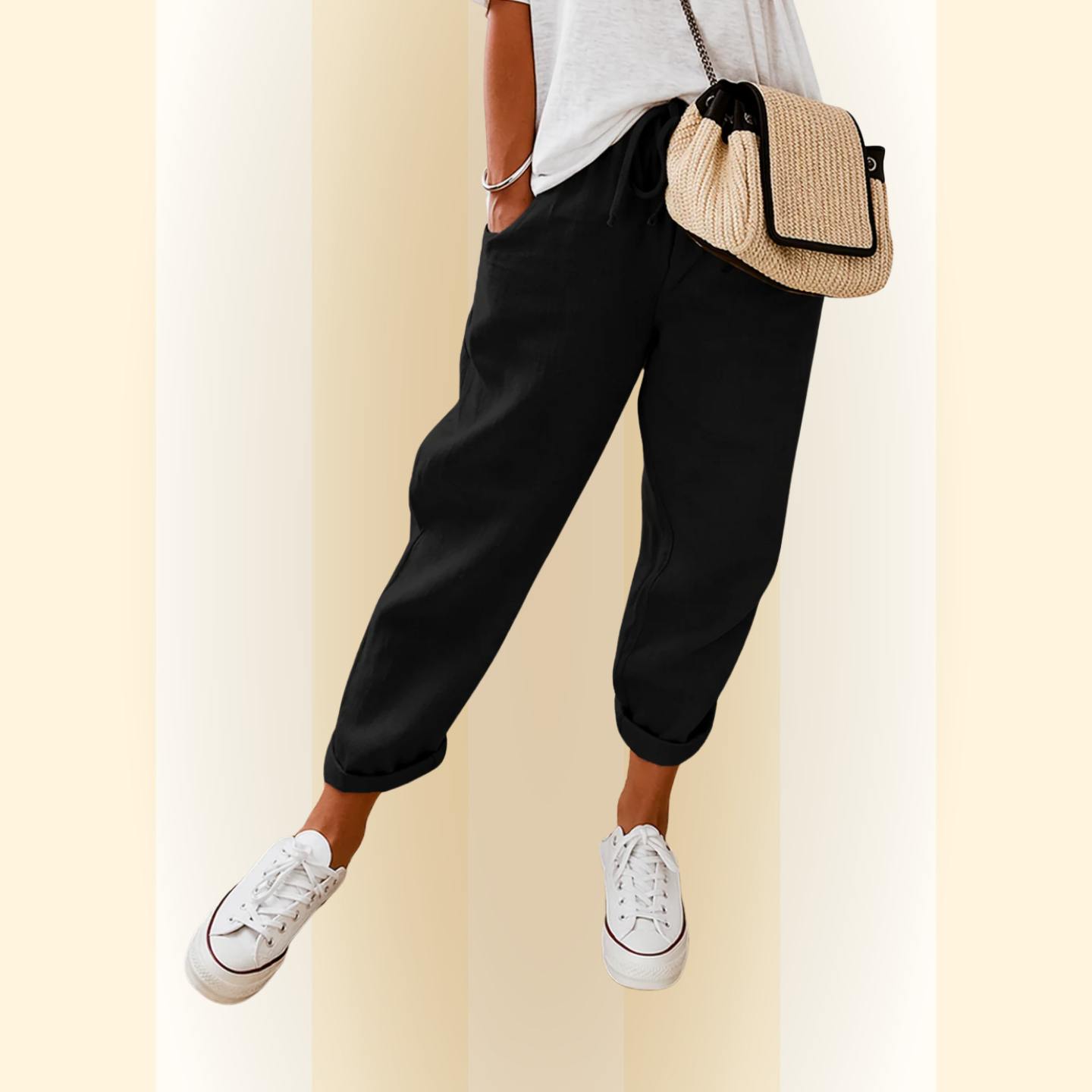 Alessia | Relaxte broek met Comfortabele Pasvorm