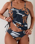 Isla - Tankini Set met Tropische Bladerenprint