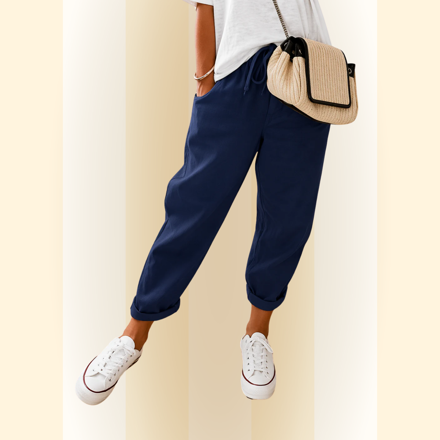 Alessia | Relaxte broek met Comfortabele Pasvorm
