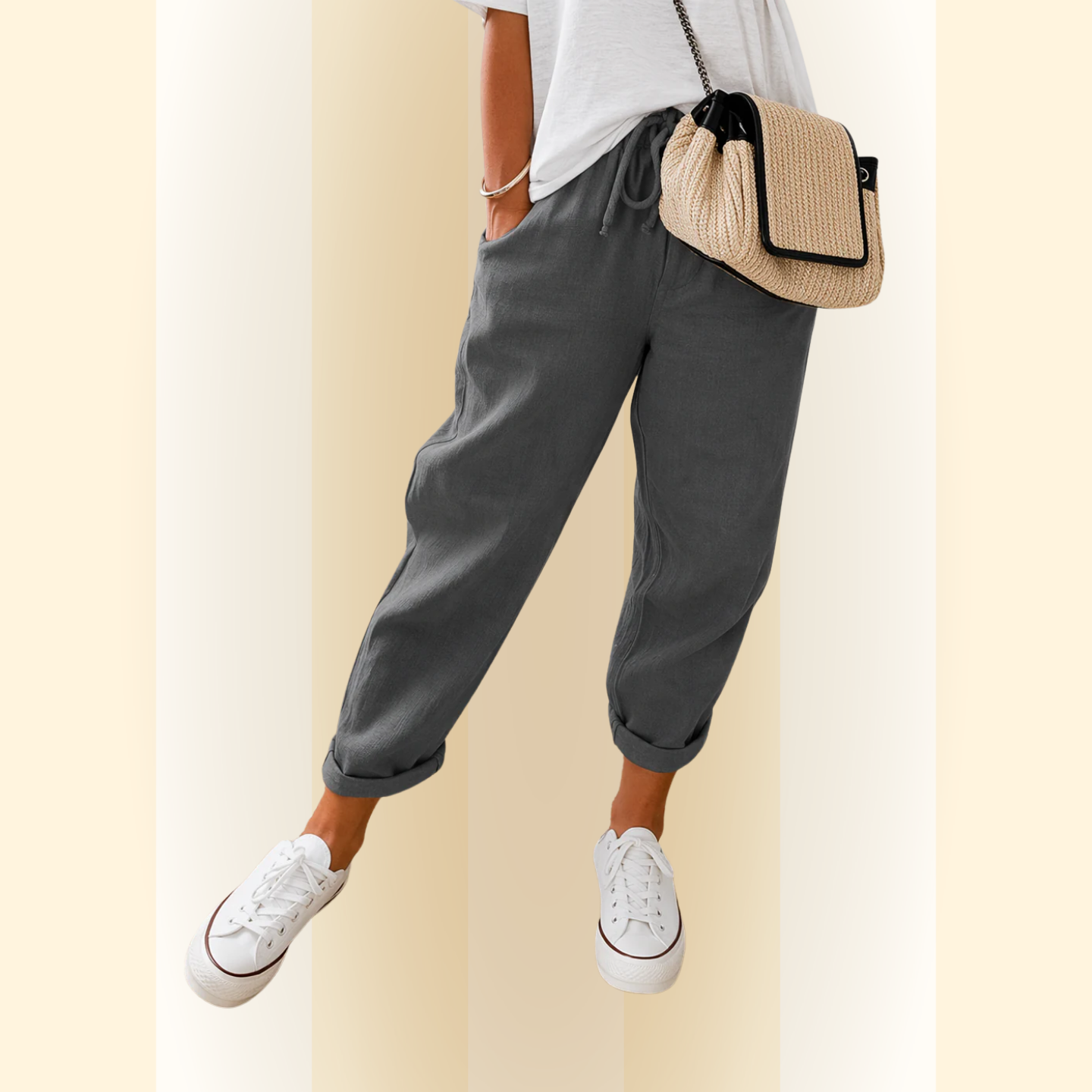 Alessia | Relaxte broek met Comfortabele Pasvorm