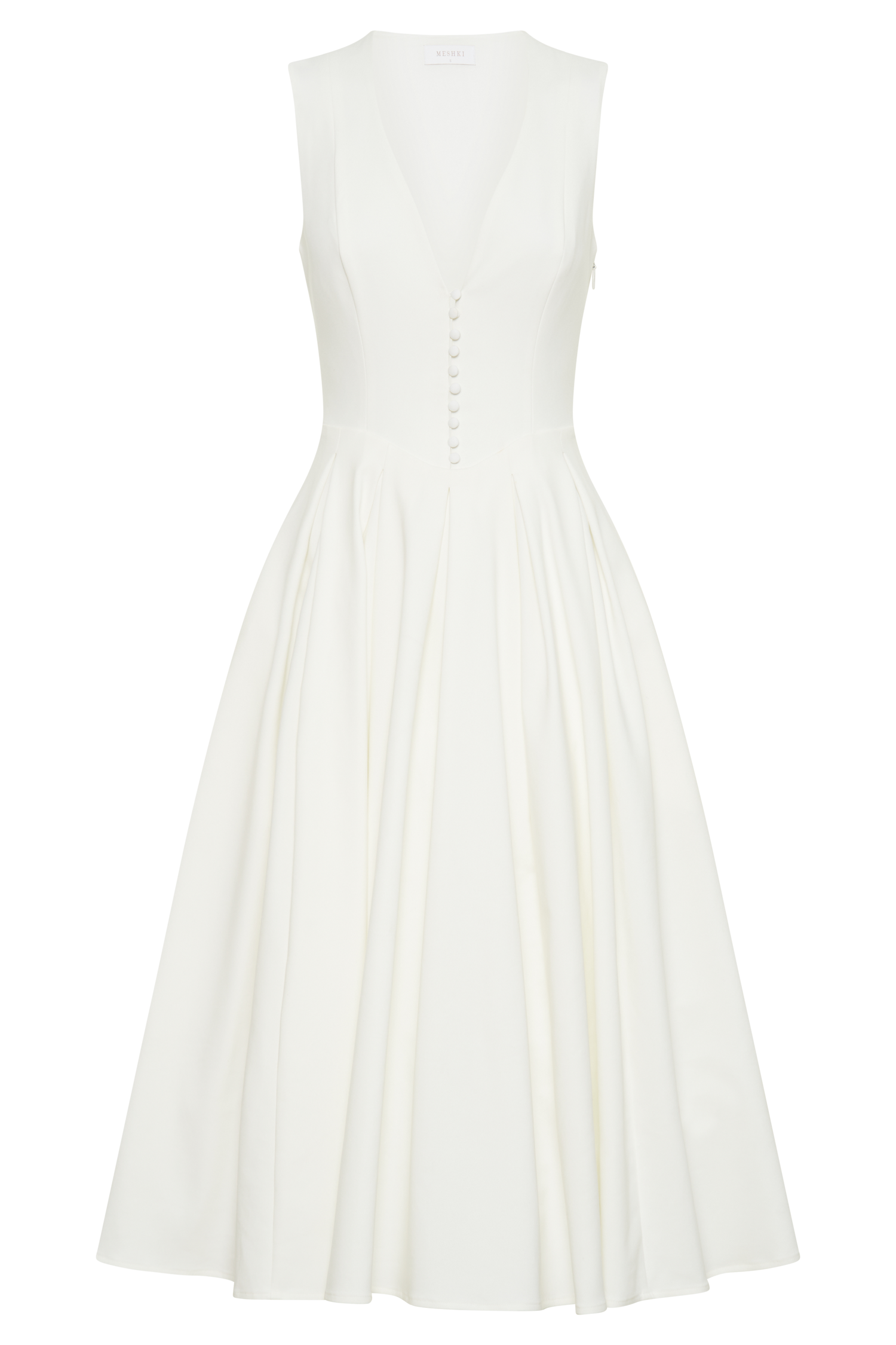 CHRISTINE | Mouwloze Midi Jurk