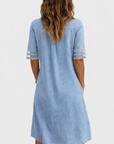 Saphine | Comfortabele flatterende Denim Jurk