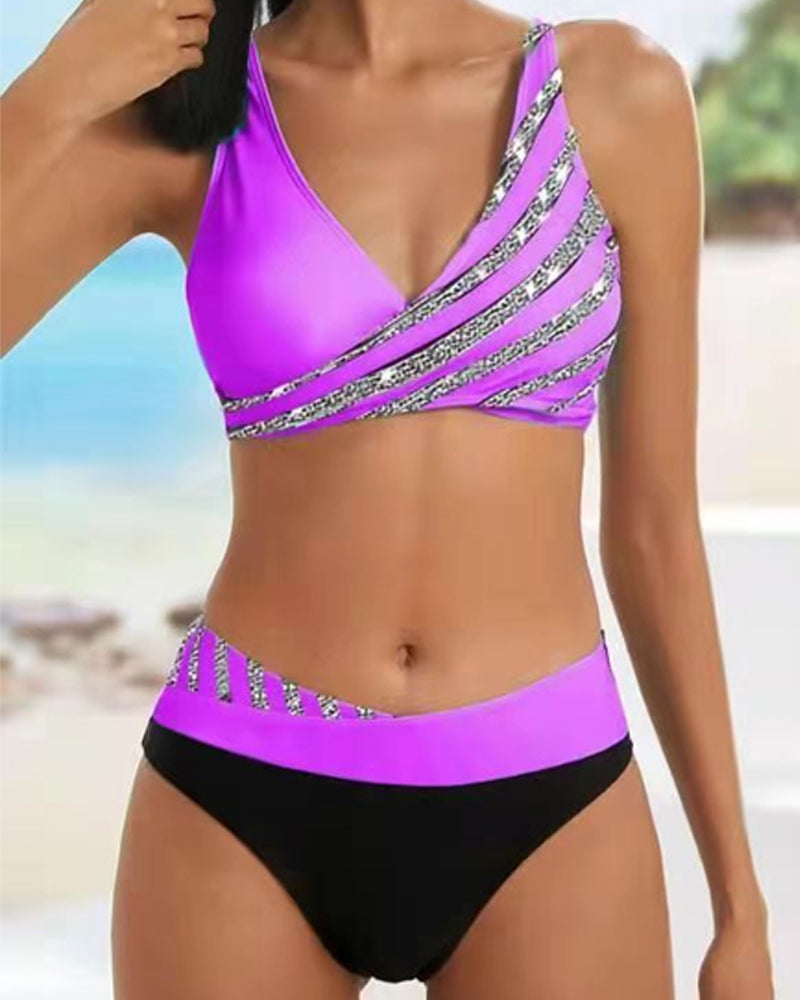 Giorgia | Geprinte Bikini in Warme Tinten met Ondersteuning