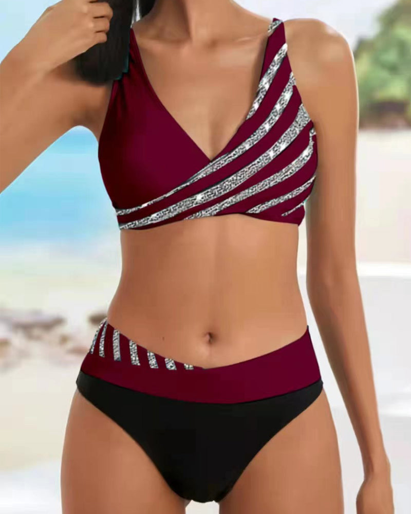 Giorgia | Geprinte Bikini in Warme Tinten met Ondersteuning