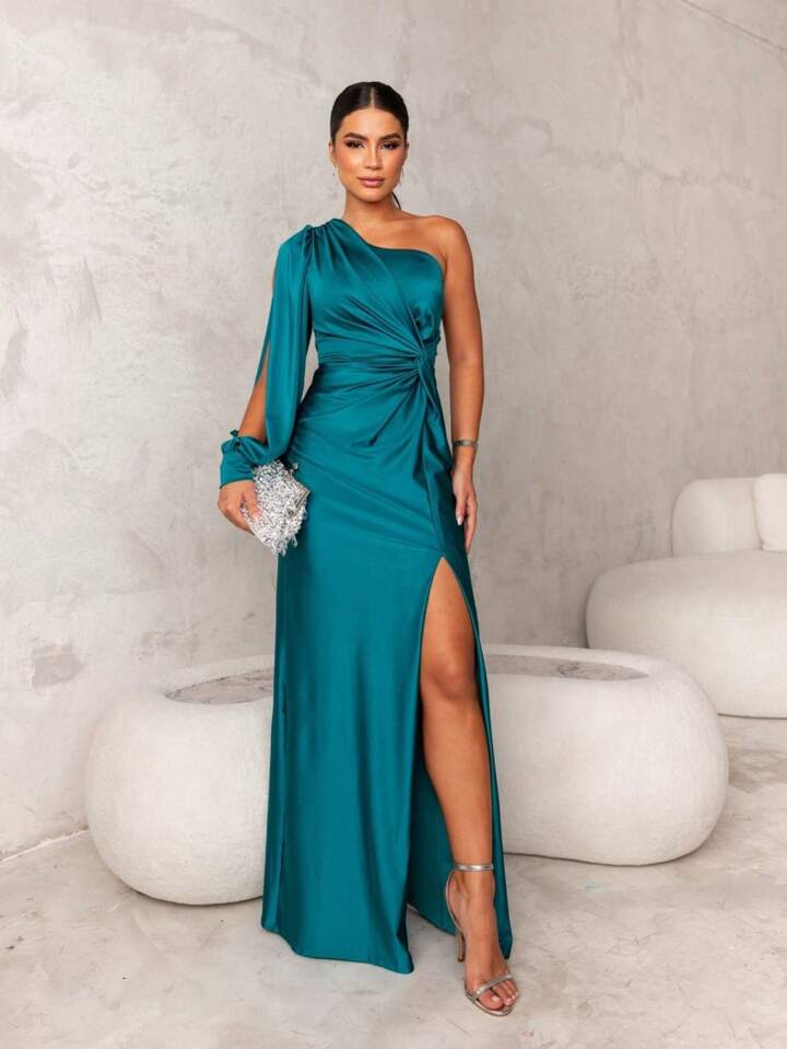 KATJA | One-Shoulder Maxi Jurk