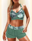 Lavinia | Hoge Taille Ribbet Bikini