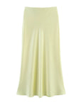 Zyvra | Luxe Zomer Midi Rok van Satijn met Hoge Taille