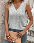 Elmirel | Casual V-hals tanktop van hoogwaardige stof