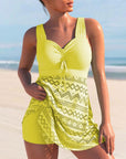 Caterina | Tankini Setje met overskirt en shortje