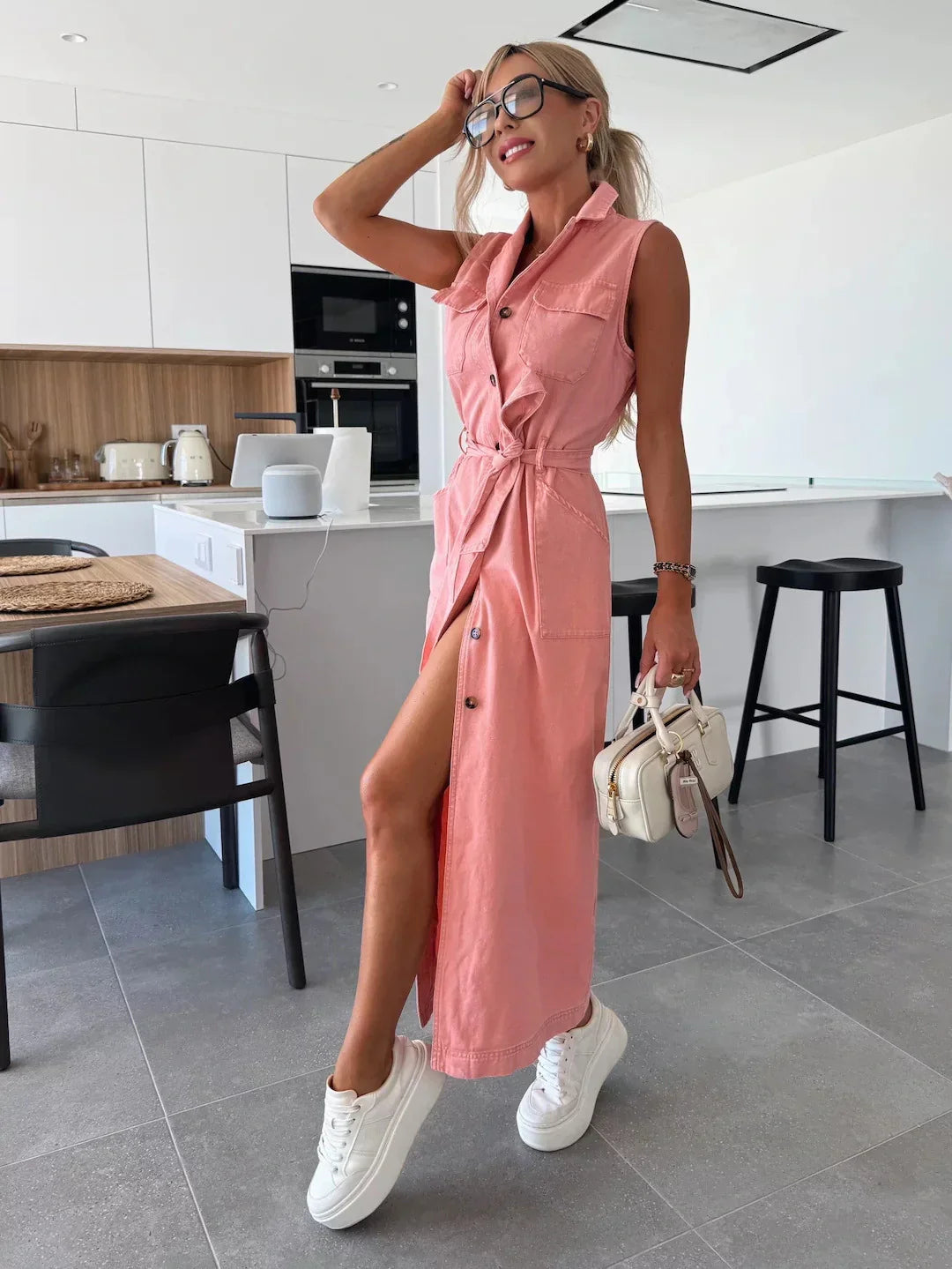 Lioren | Maxi Denim Jurk