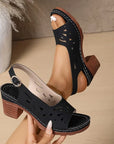 Kiara™ | Sandalen met sleehak