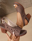 Kiara™ | Sandalen met sleehak