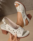 Kiara™ | Sandalen met sleehak