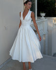 CHRISTINE | Mouwloze Midi Jurk
