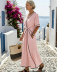 Lynia | Lichtgewicht midi jurk met comfortabele pasvorm