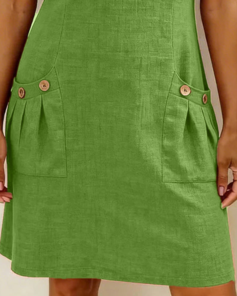 Fabiana | Comfort Jurk met Rits en Zakken